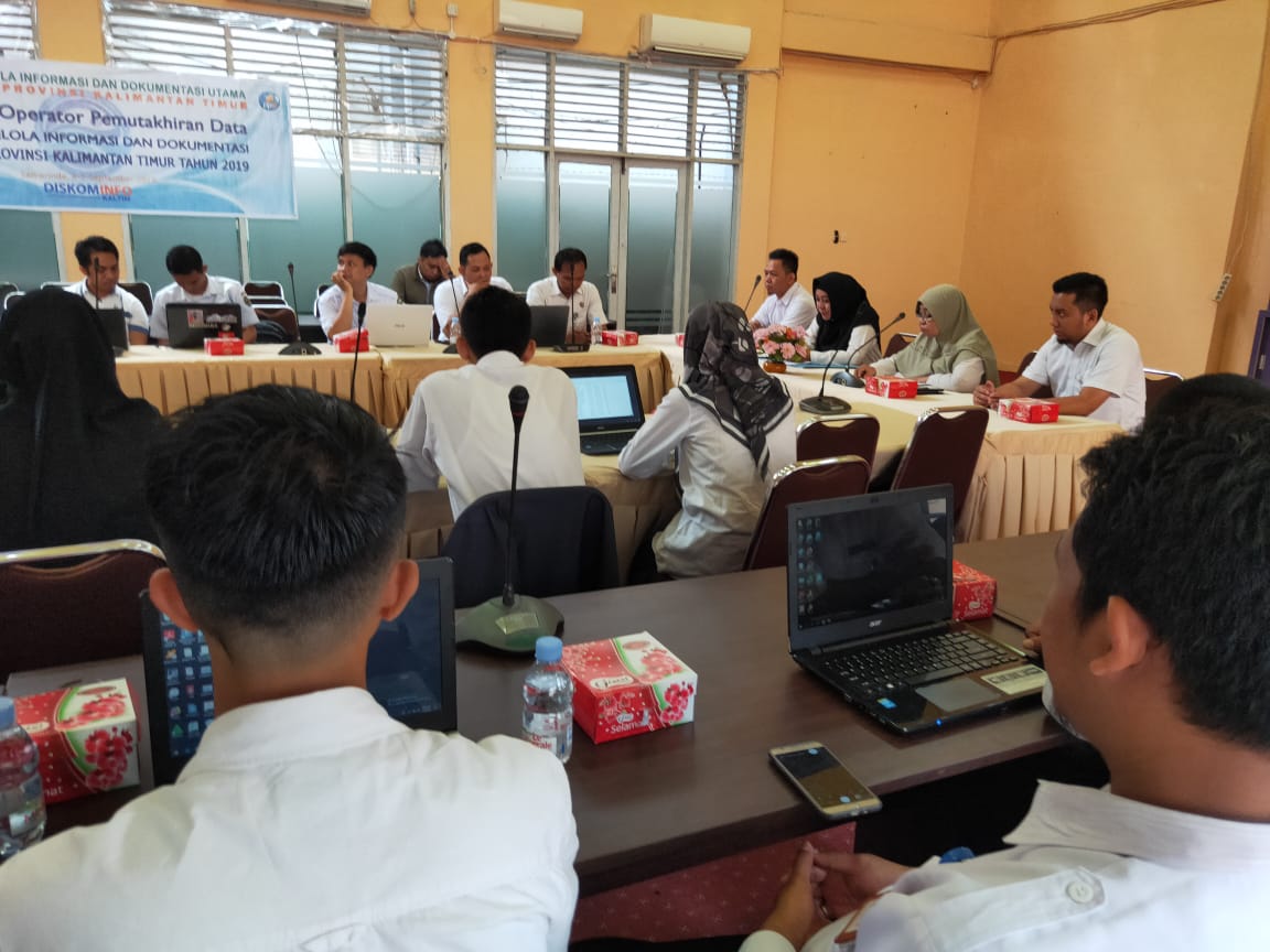 Workshop Pemuktahiran Data Website PPID Pemerintah Provinsi dan Aspirasi Etam Kaltim Tahun 2019.